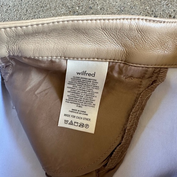 Wilfred Aritzia Melina Ankle Pant Sand White Size 2 - Picture 6 of 6